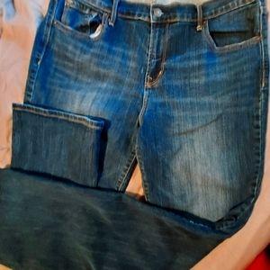 Old Navy Jeans Womens Size 14 Blue Bootcut Curvy Mid Rise Jeans